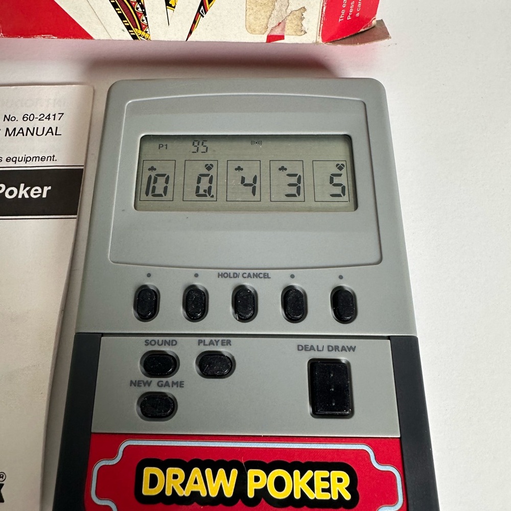 Vintage radio shack Electronic Draw Poker Game